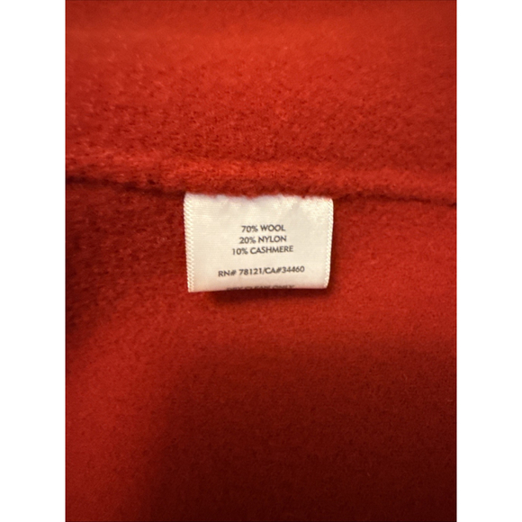 Eileen Fisher Wool Cashmere 2 Pocket Cardigan Jacket Red Size Medium - Picture 5 of 5